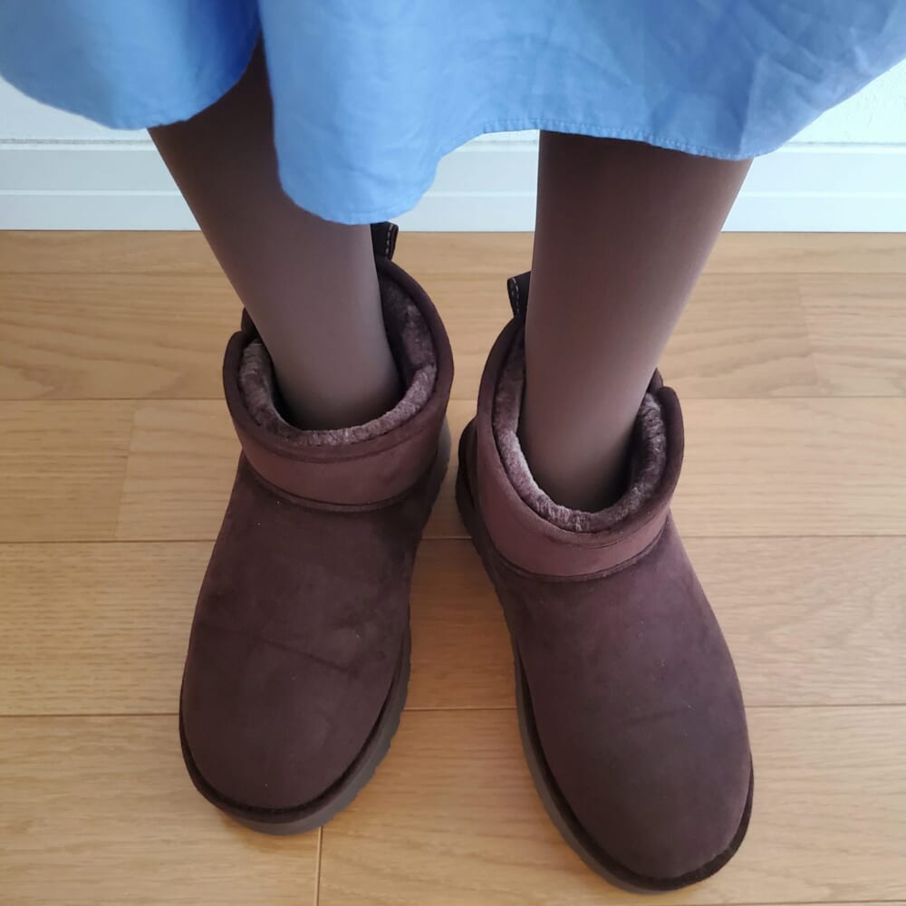 【ABC-MART】COCOCee(ここちぃ)ボアブーツ ウルトラミニ