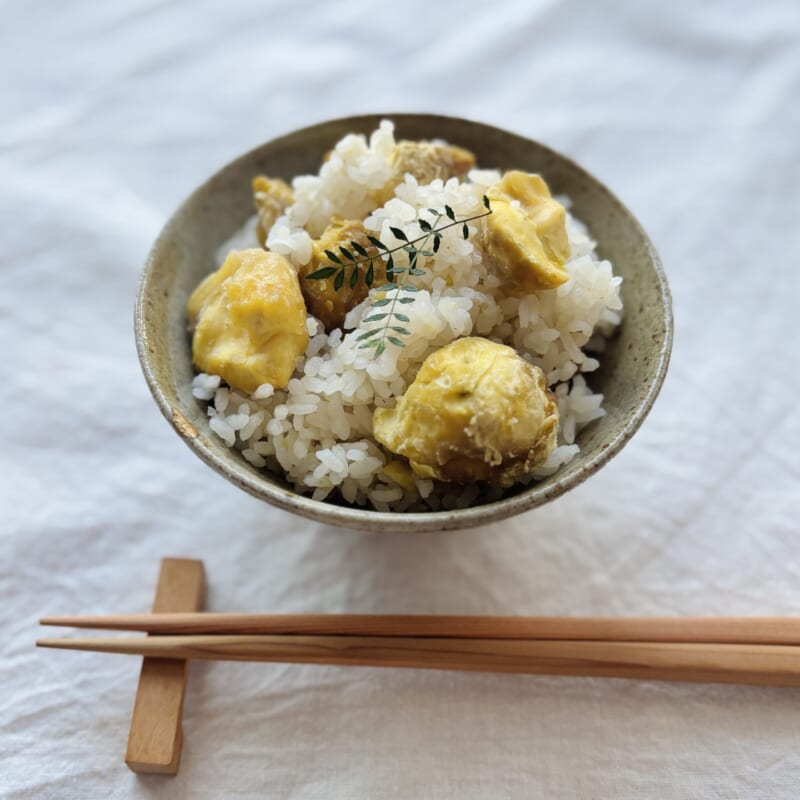 LEE100人隊が作った栗ごはん