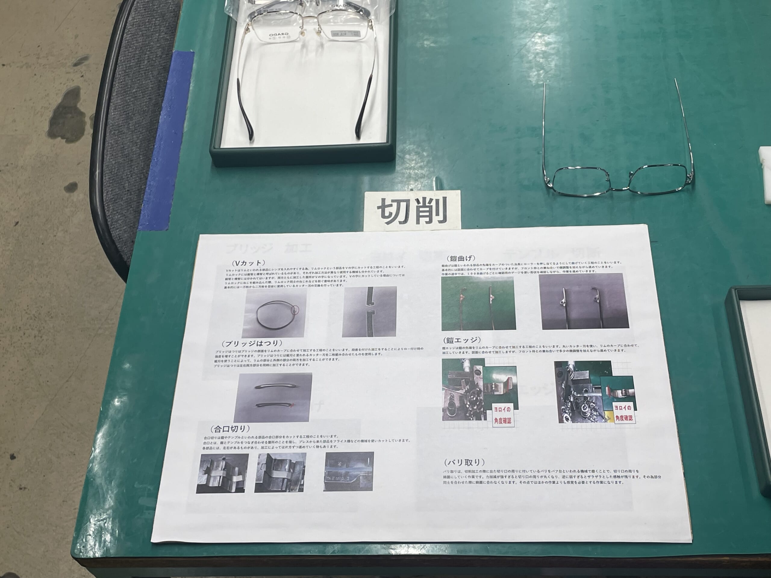 切削の工程説明