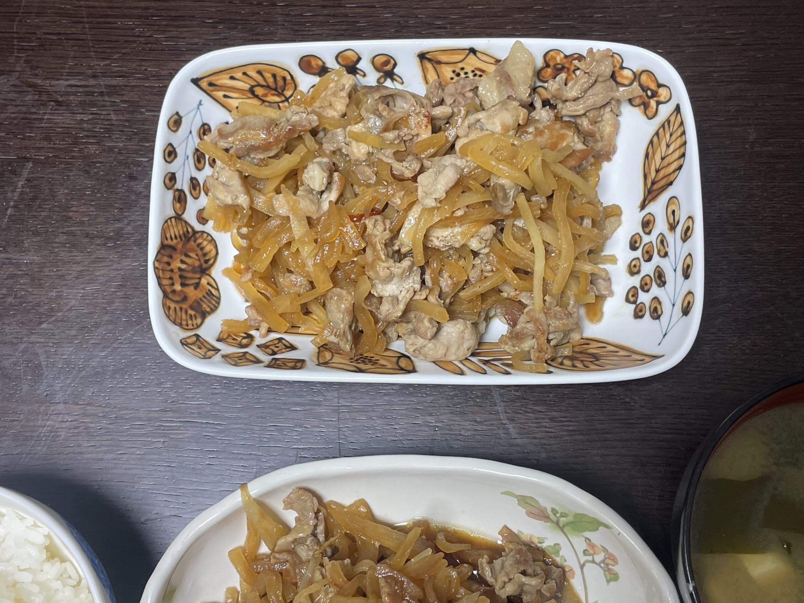 しらいのりこさんレシピ「豚バラと大根の甘辛炒め」を40代主婦が作ってみた写真