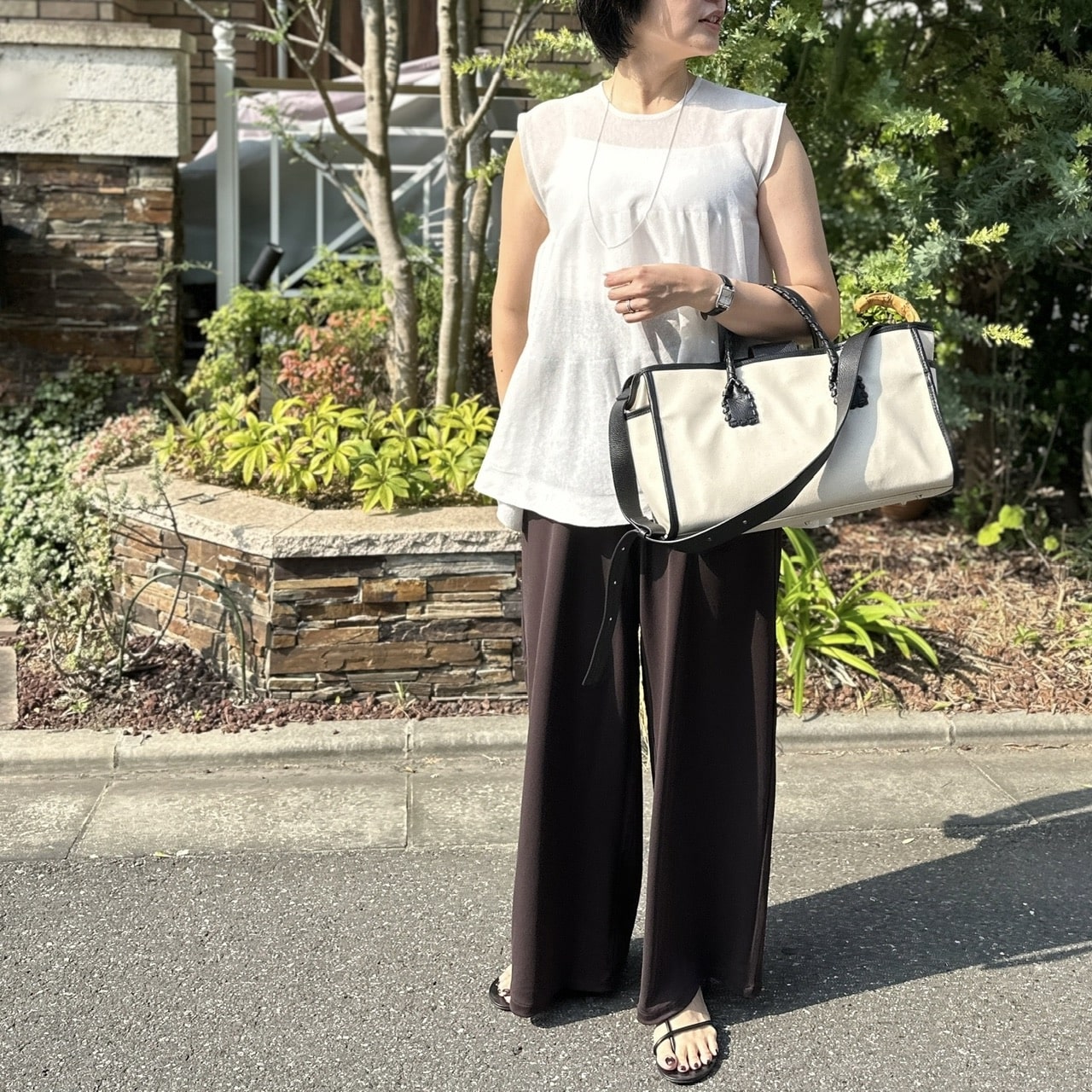 12closet【高橋夏果さんコラボ】【撥水】ハピネスワークバッグのコーディネート