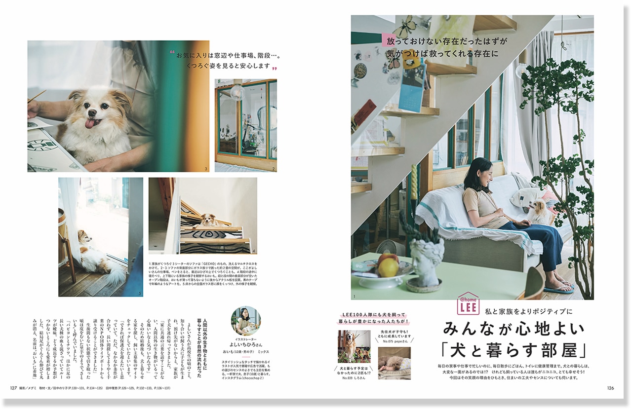 LEE11月号『みんなが心地よい「犬と暮らす部屋」』