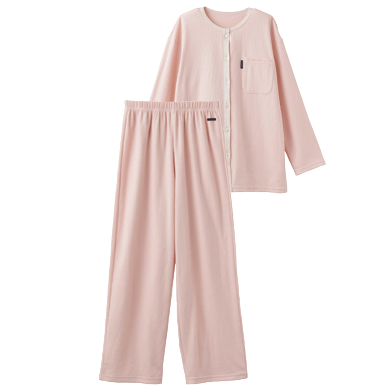 リカバリーパジャマ ニットサッカー ライトピンク￥33000／ベネクス