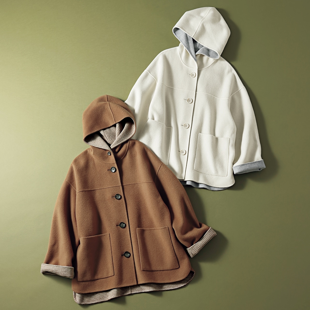 12closet（トゥエルブクローゼット）ミドル丈リバーコート