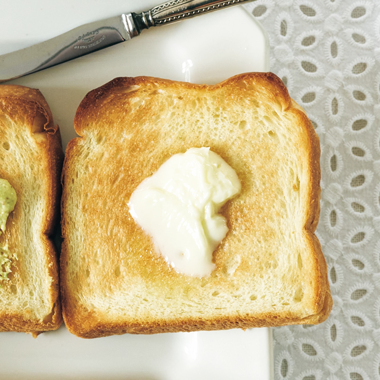 トーストに塗ったアンデルセン ヒュッゲ アンデルセン醗酵バター