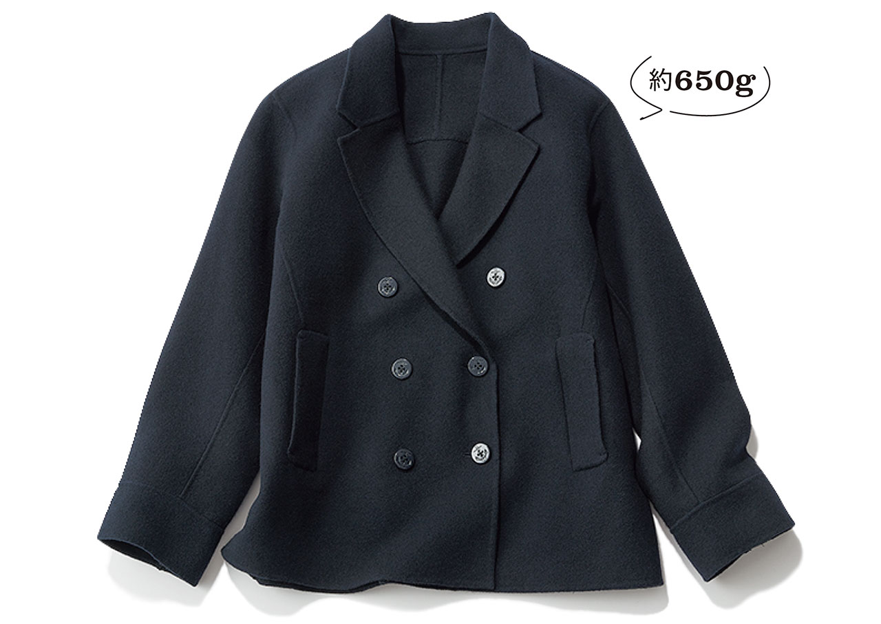 希少✨VAN JACKET ピーコート　ウール　ネイビー　LL 小川彰子さん監修 ショートピーコート 紺【AOKI公式通販】