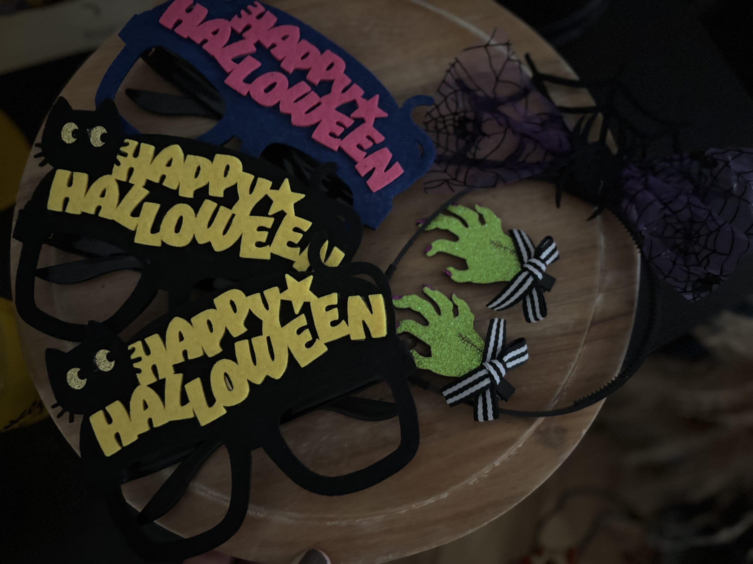 ハロウィン　セリアのダテメガネ