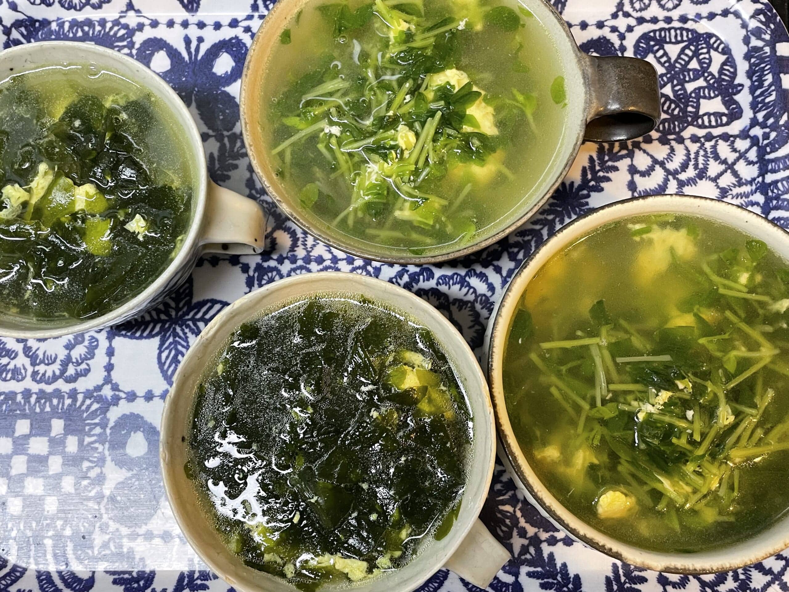 コウケンテツさんのレシピ「豆苗の卵スープ」を40代主婦が作ってみた写真