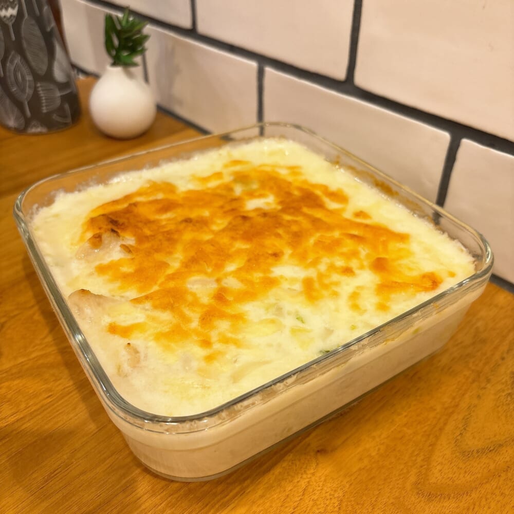 LEE100人隊が作った「鶏むねと白菜のグラタン」