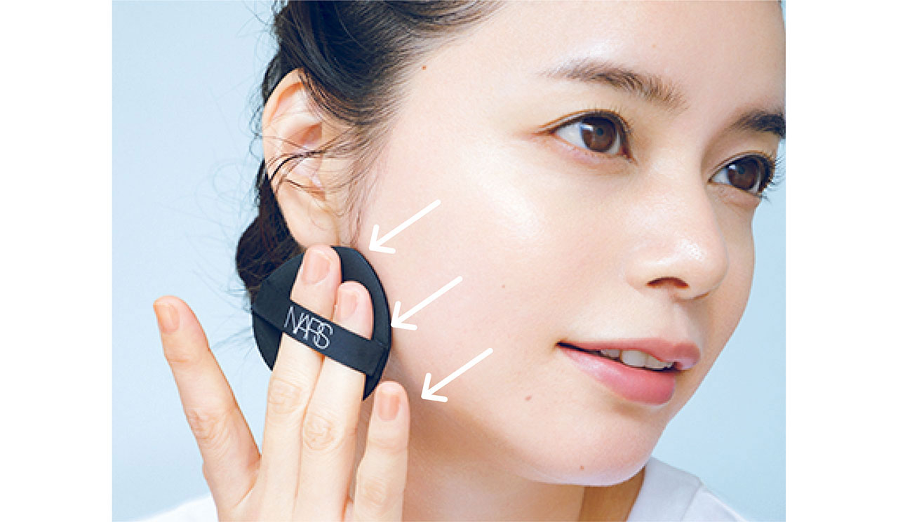 輪郭は足さずに塗りのばす