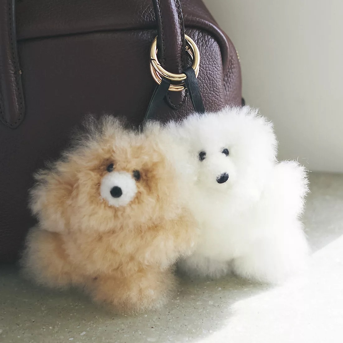 "COSY
Small Bear Baby Alpaca Key ring
￥4,950"　アルパカ　テディ　キーホルダー
