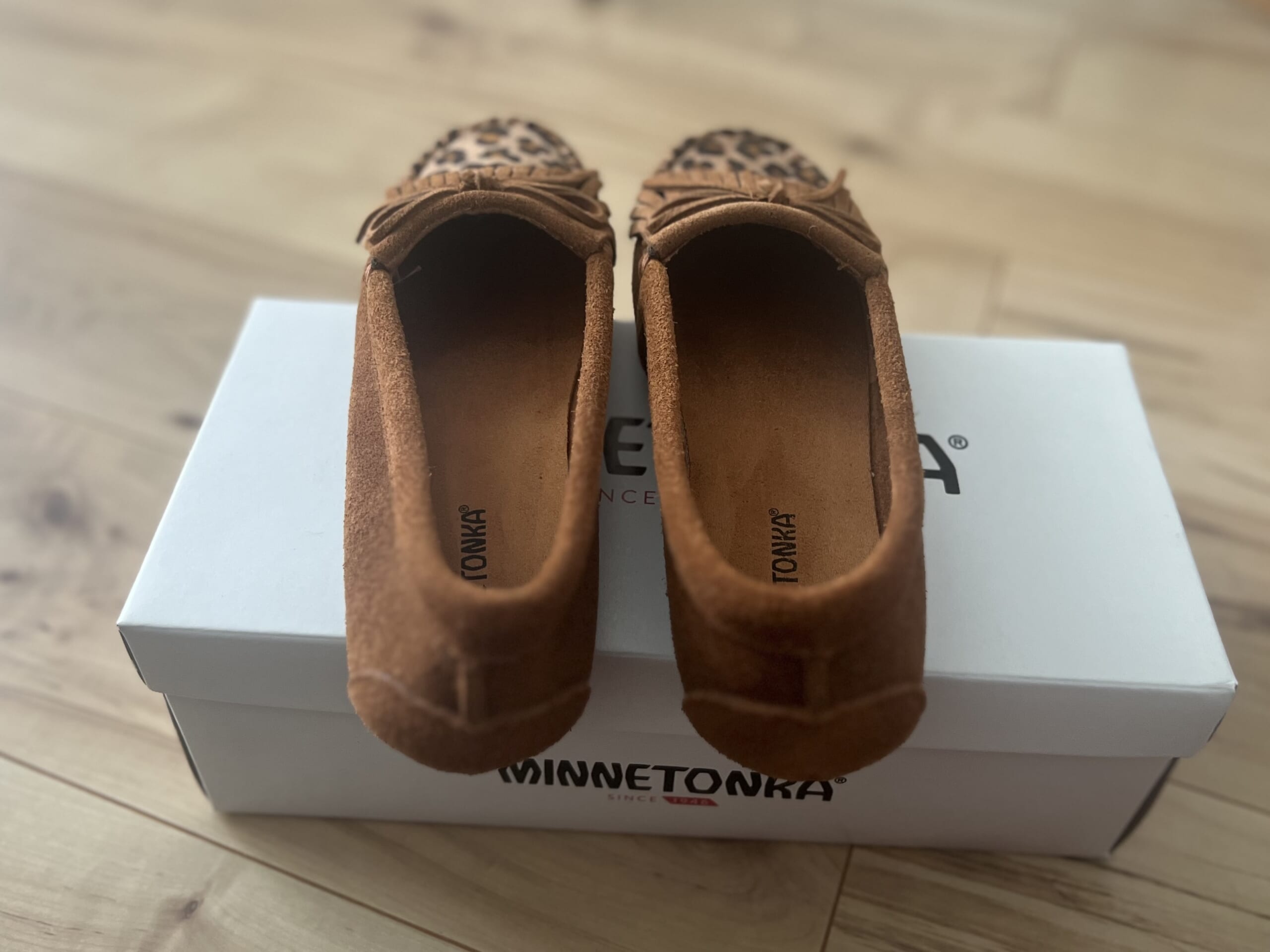 【Costco購入品】レオパード×ブラウンが可愛い！「ミネトンカ・モカシン」TB icoco