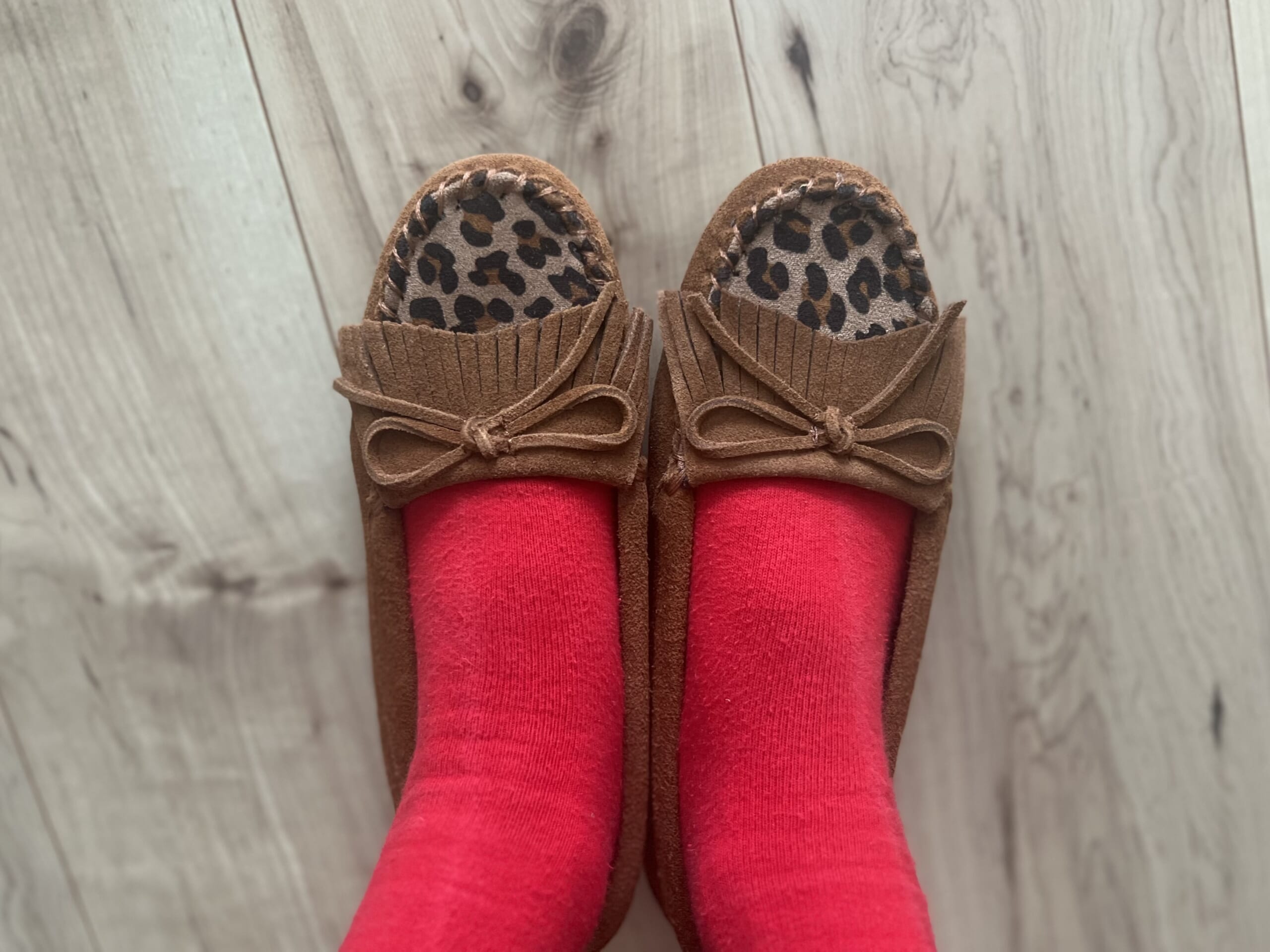 【Costco購入品】レオパード×ブラウンが可愛い！「ミネトンカ・モカシン」TB icoco