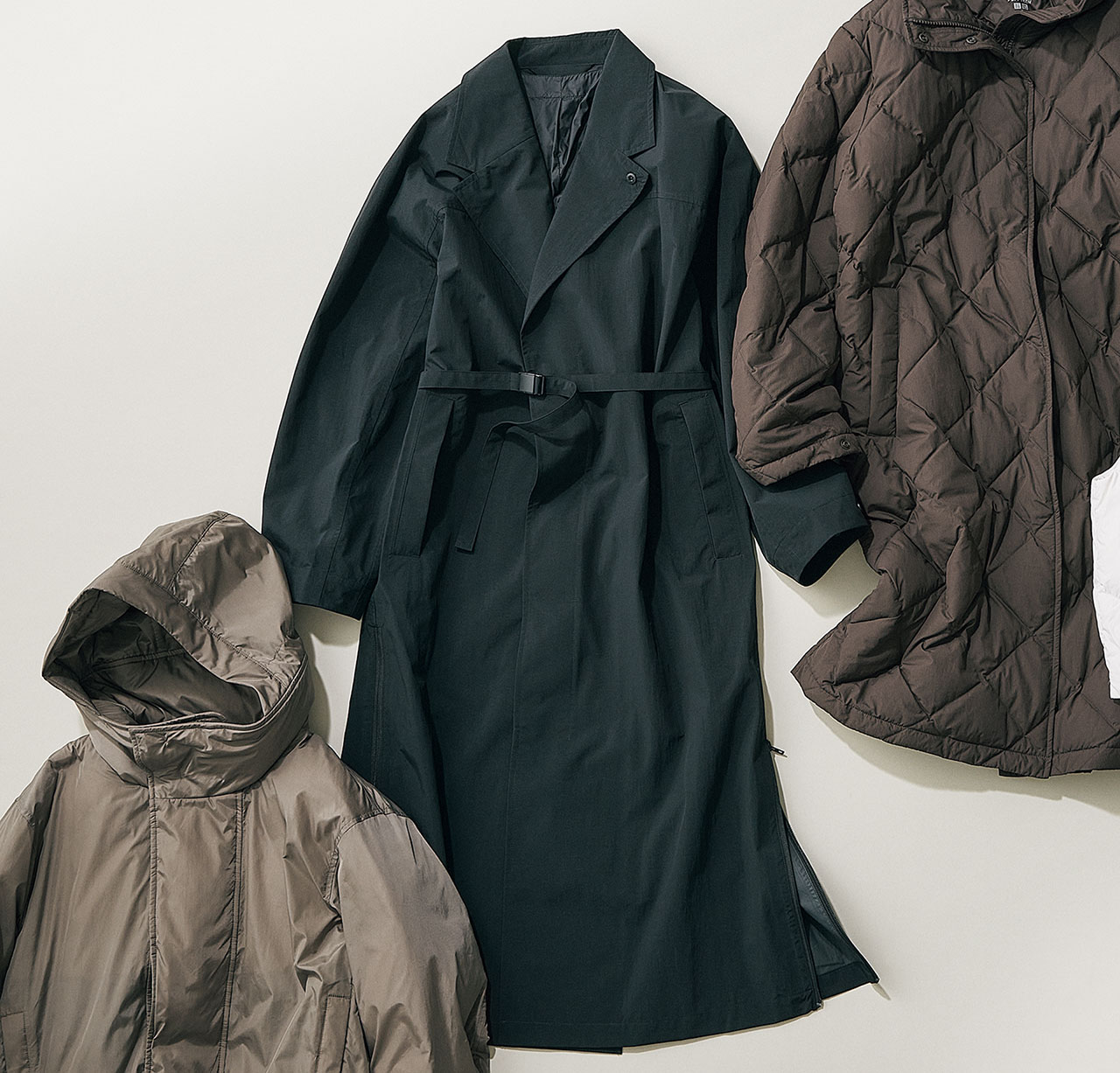 「ユニクロ ユー」ステンカラーロングコート