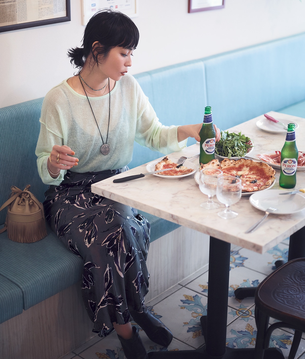 明日なに着る1014　モデル／竹下玲奈