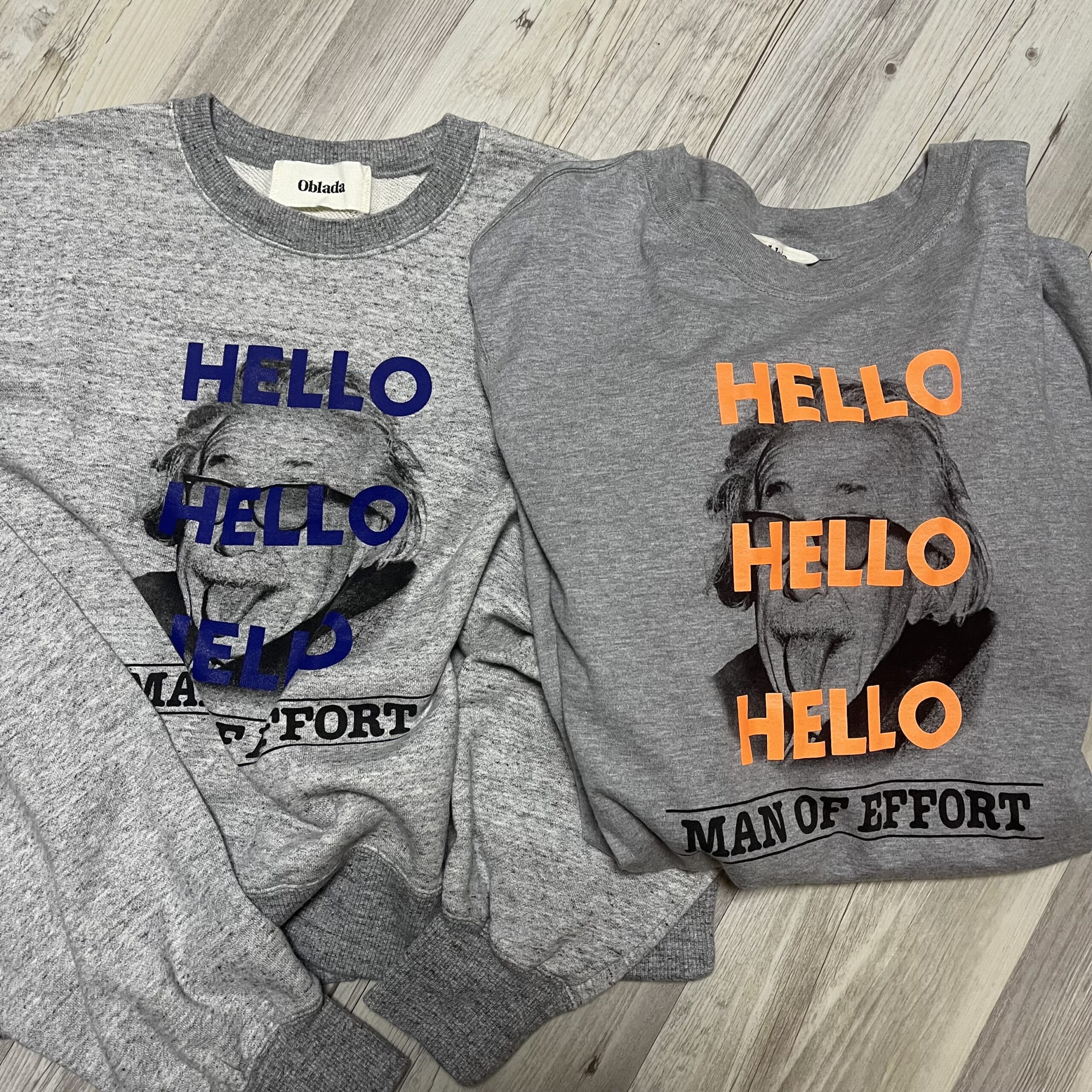 オブラダのHELLO SWEATとTシャツ