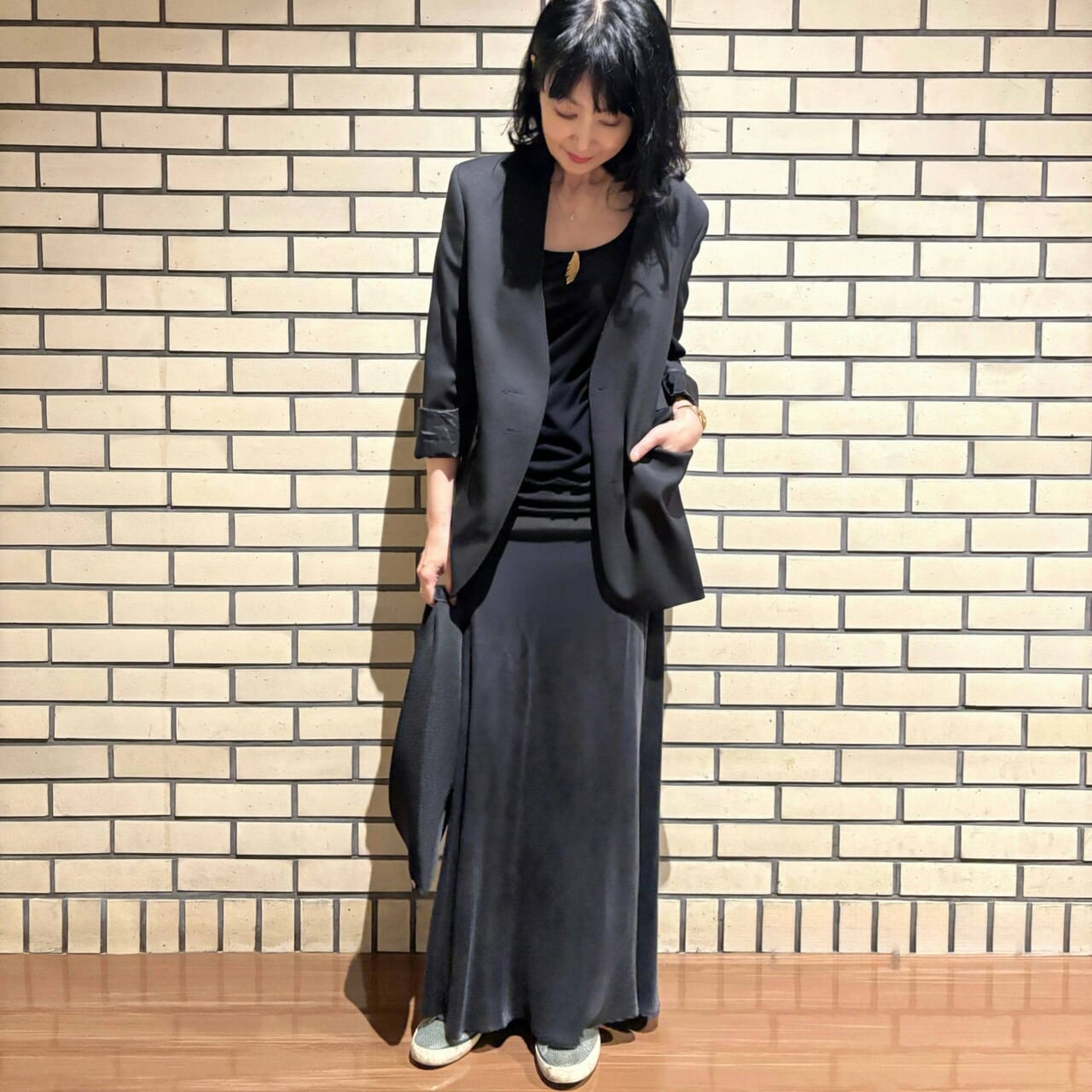 MM6ジャケット　ドゥーズィエムクラス　50代の秋コーデ