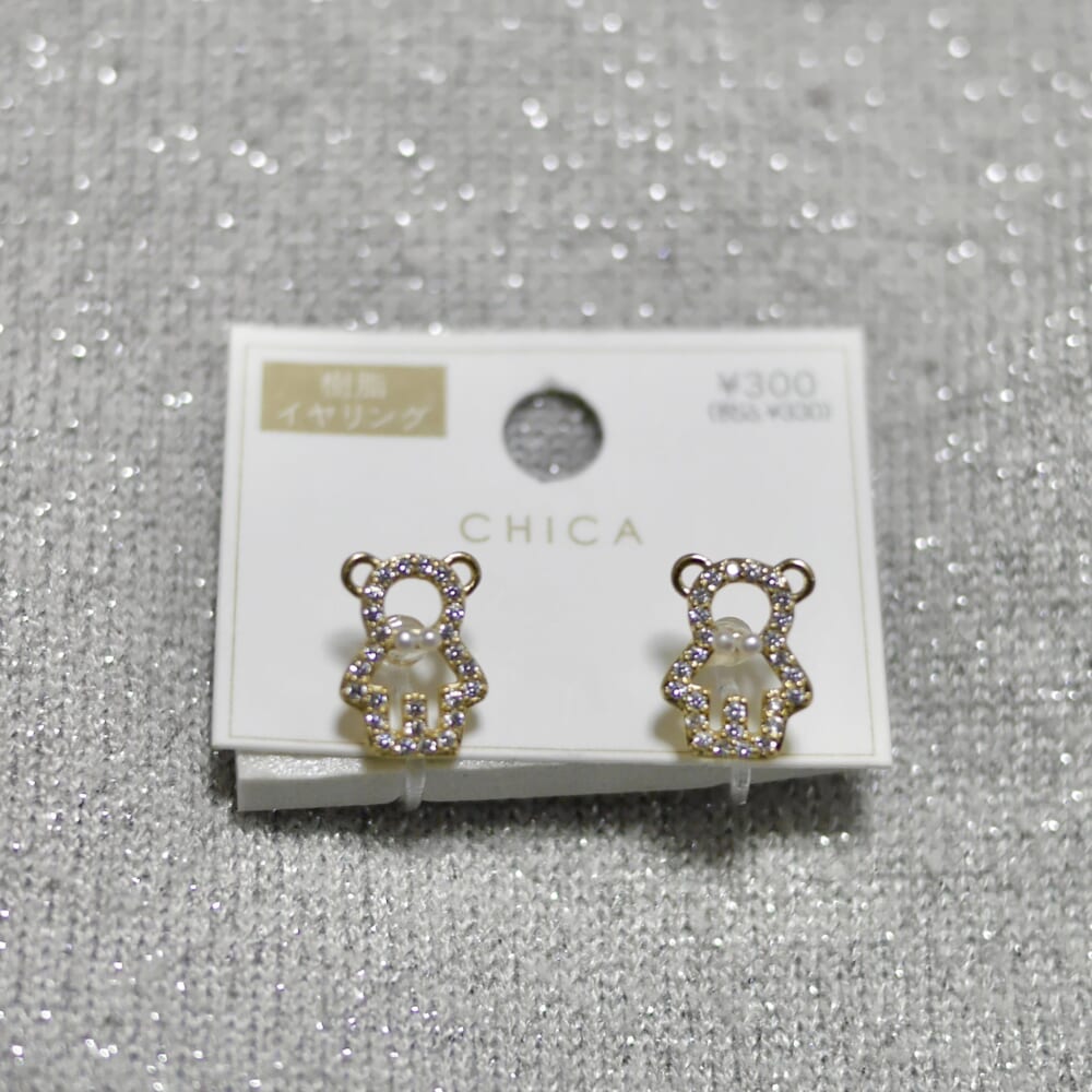 クリスマス イヤリング ピアス スリコ 3coins