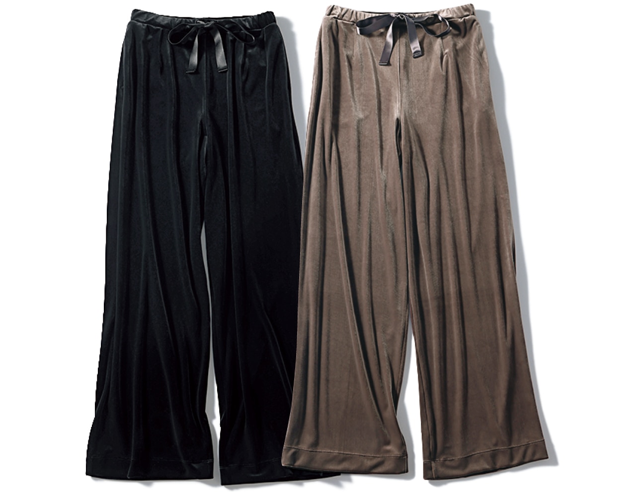 LEE限定 12closet（トゥエルブクローゼット）【洗える】【ストレッチ】ベロアパンツ