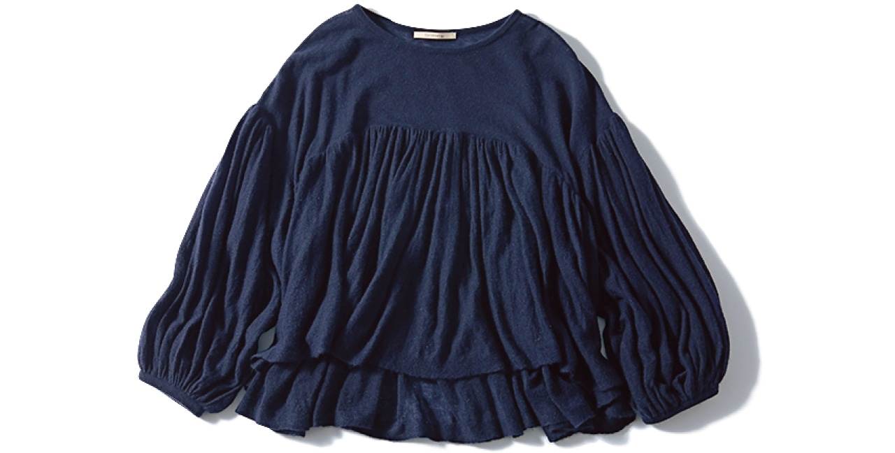 LEE限定 Curensology（カレンソロジー）【LEE別注】フラッフィーギャザーニットプルオーバー