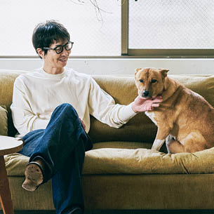 小林孝延さんと福（8歳・女の子）