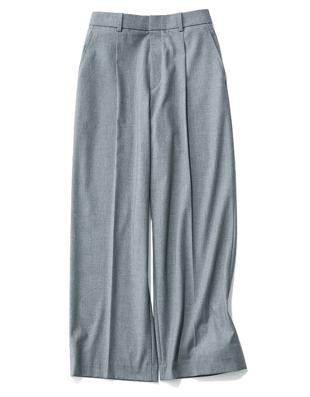 ユニクロのタックワイドパンツ