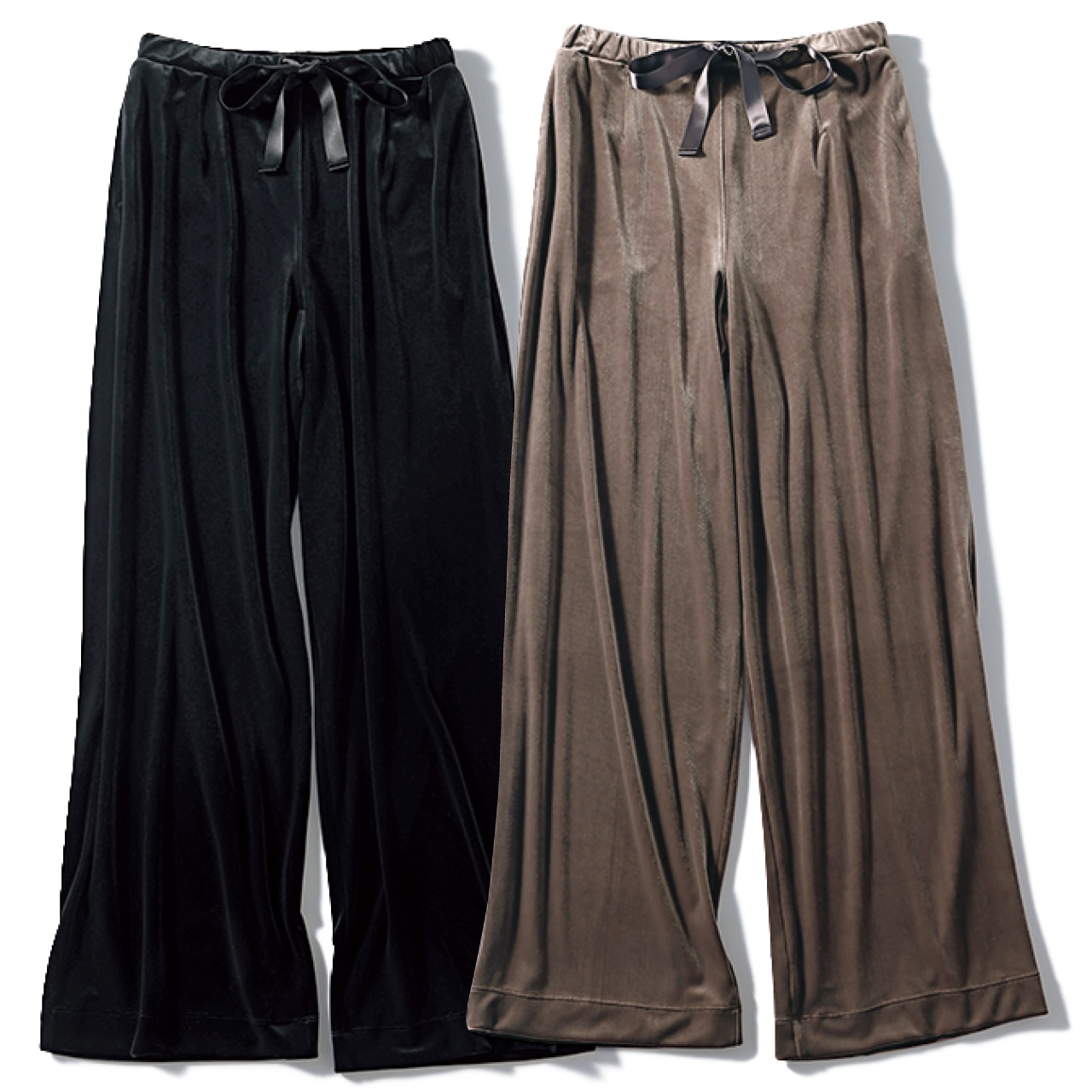 LEE限定 12closet（トゥエルブクローゼット）【洗える】【ストレッチ】ベロアパンツ