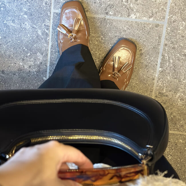 green label relaxingのローファー