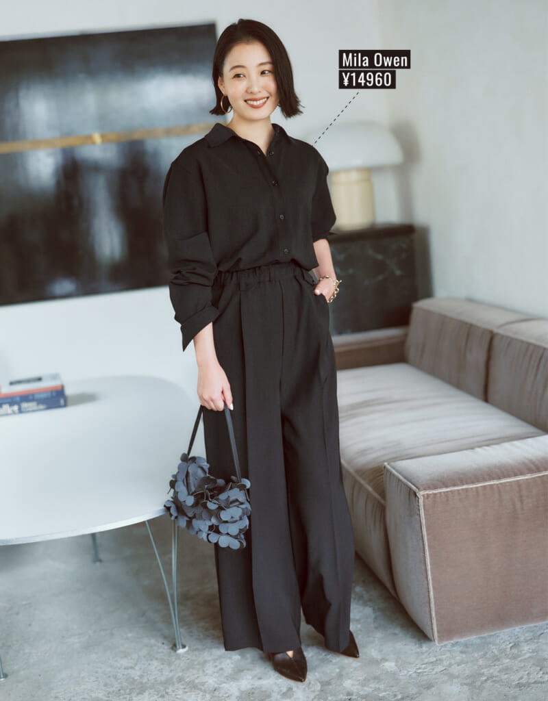 【Mila Owen（ミラ オーウェン）】のオールインワンコーデ  エディター 高橋夏果さん