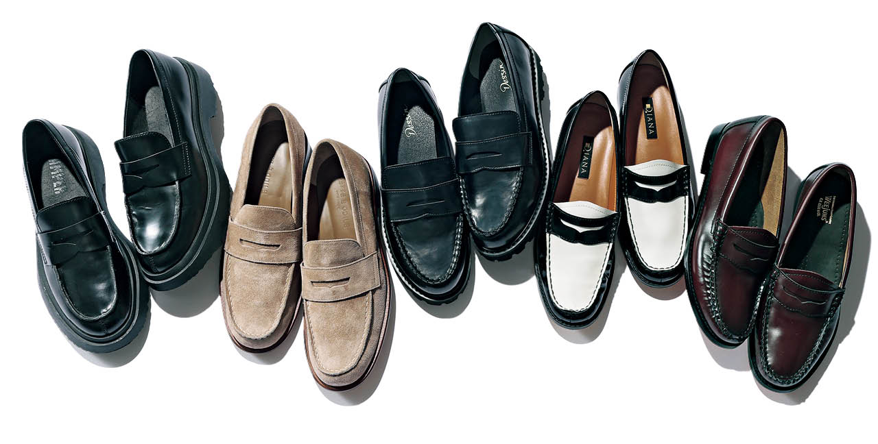 ジーエイチバス、ダイアナ、デッサン、オデット エ オディール、カンペールのコインローファー