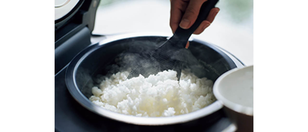 かたさなどの食感を13通りで炊き分け。冷凍ごはん専用コースも！