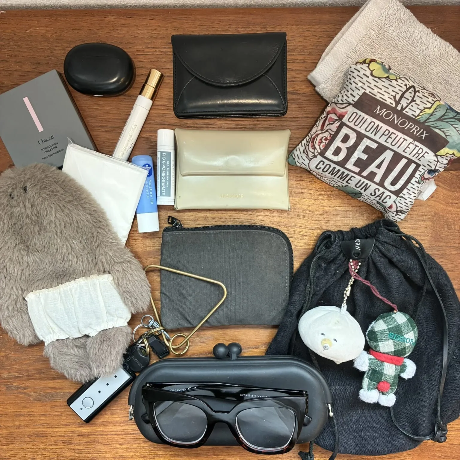 ちゅーこさん　休日のミニバッグの中身