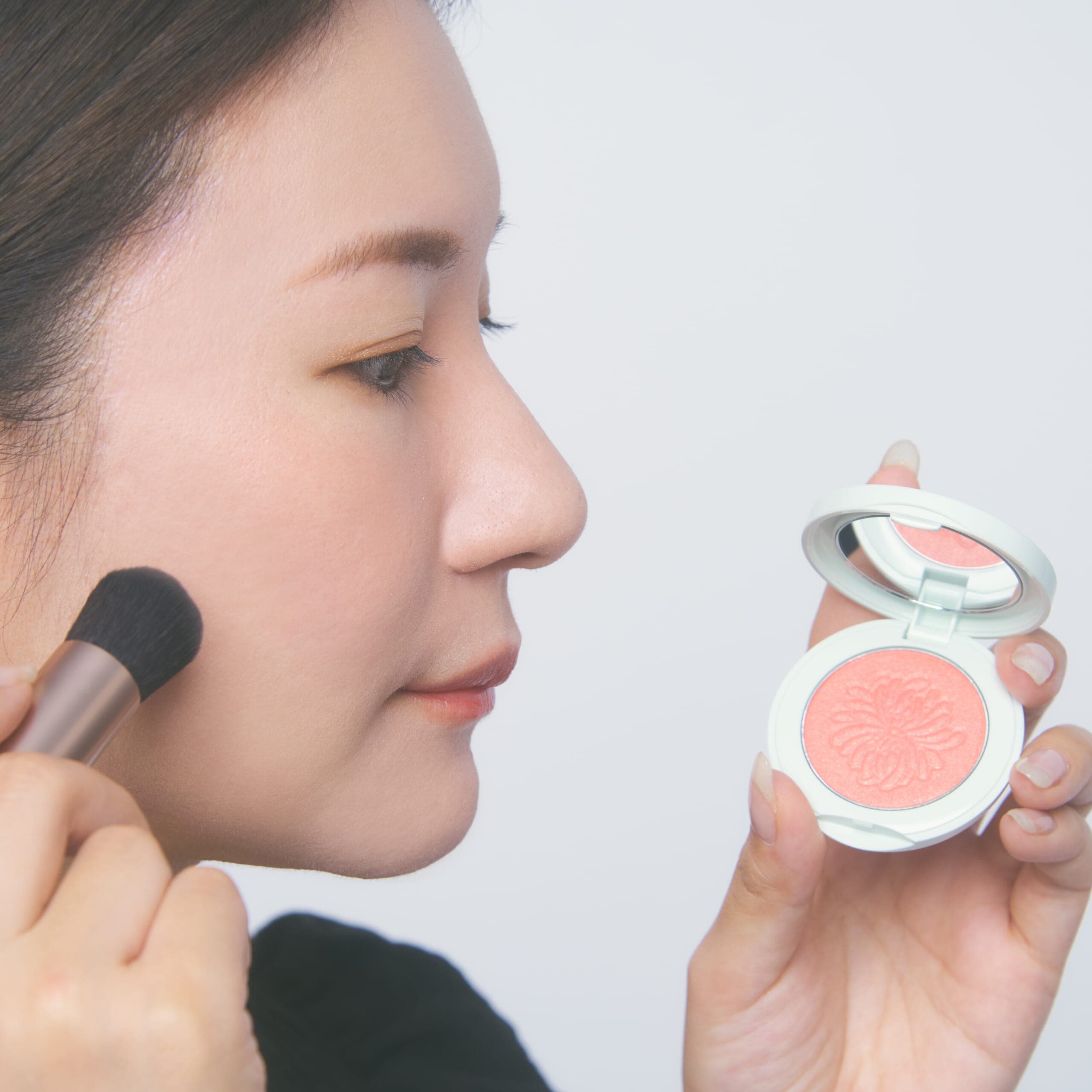 パウダー ブラッシュ リミテッド 003（3g）とポータブル ブラッシュをお試し。