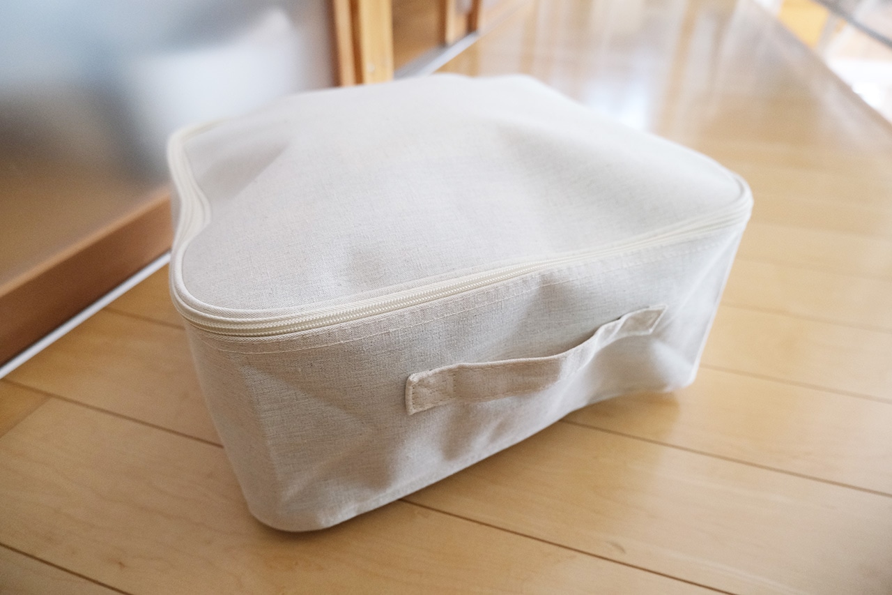 ポリエステル麻　ソフトボックス　角型　小　フタ式（990円）