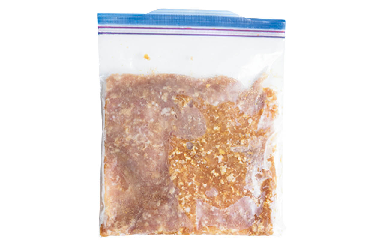 鶏ひき肉の中華オイスター漬け