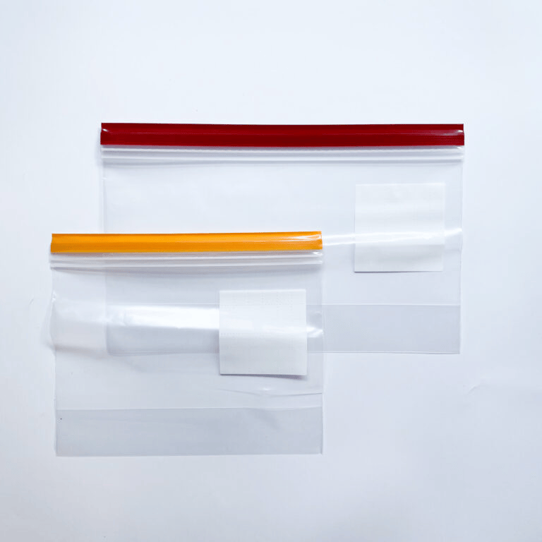 無印良品「マチ付きダブルチャック　フリーザーバッグ／Ｓ・M」中身