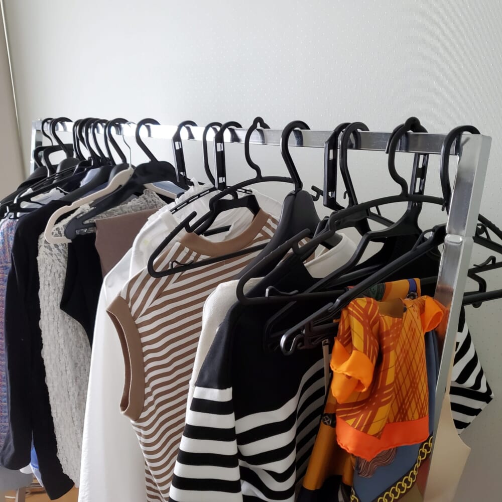 散乱したクローゼット