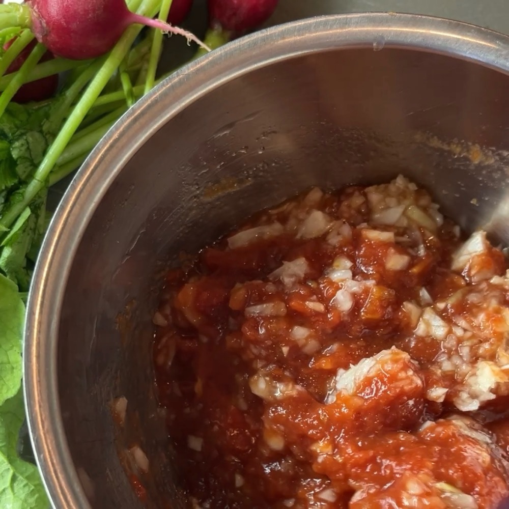 サルサソース タコス ランチ