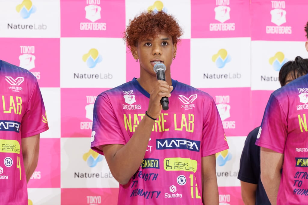 東京グレートベアーズ2025‐2026開幕記者会見　　村山豪選手