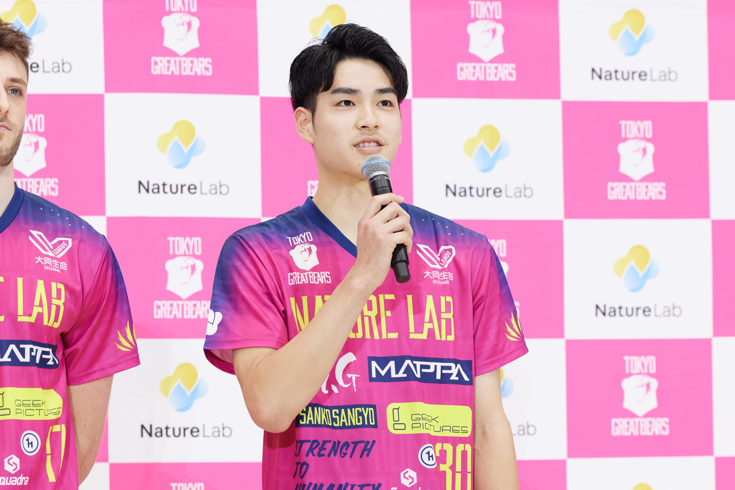 東京グレートベアーズ2025‐2026開幕記者会見　背番号30　川野琢磨選手