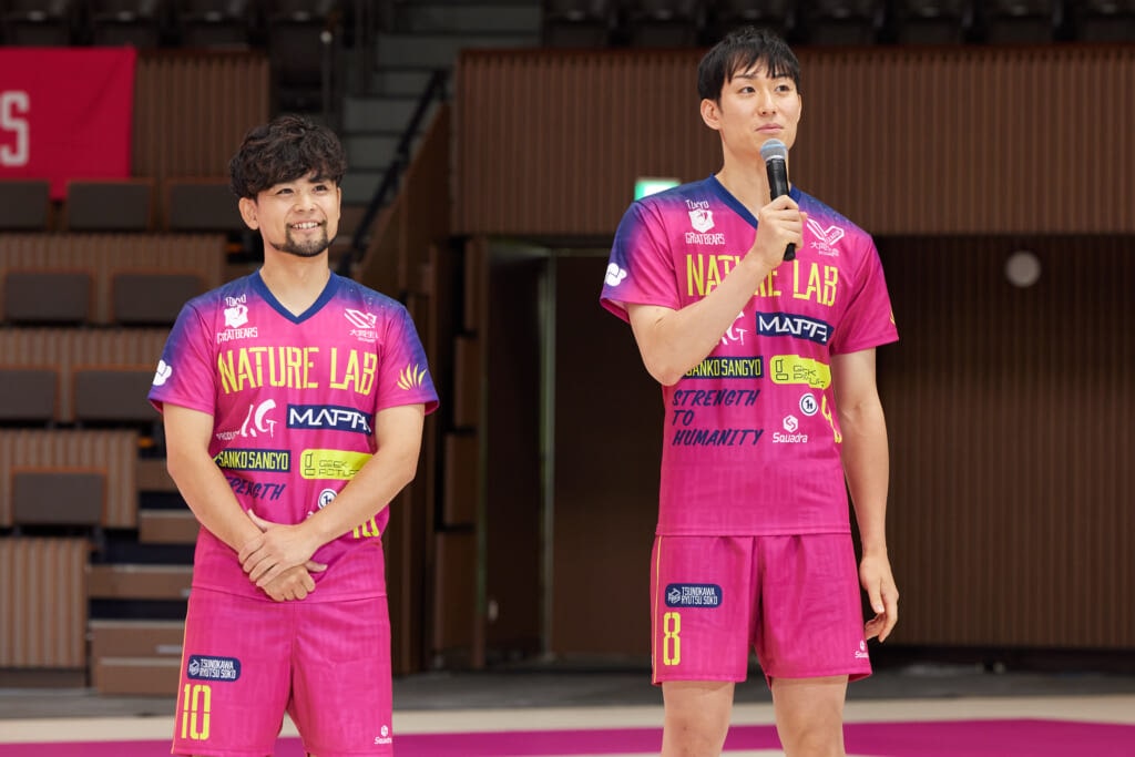 東京グレートベアーズ2025‐2026開幕記者会見　　古賀太一郎主将　 柳田将洋副主将