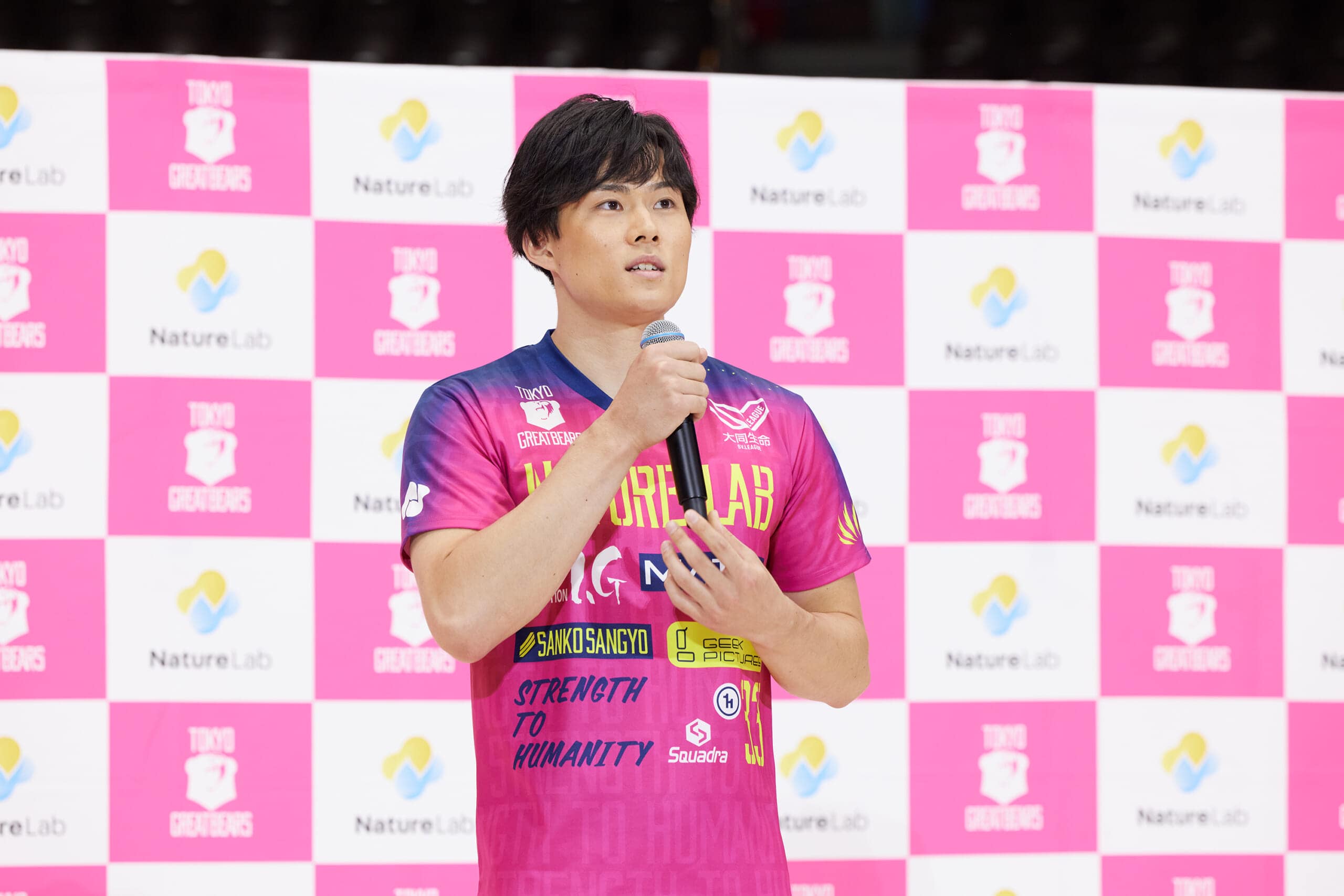 東京グレートベアーズ2025‐2026開幕記者会見　　背番号39　髙島優作選手