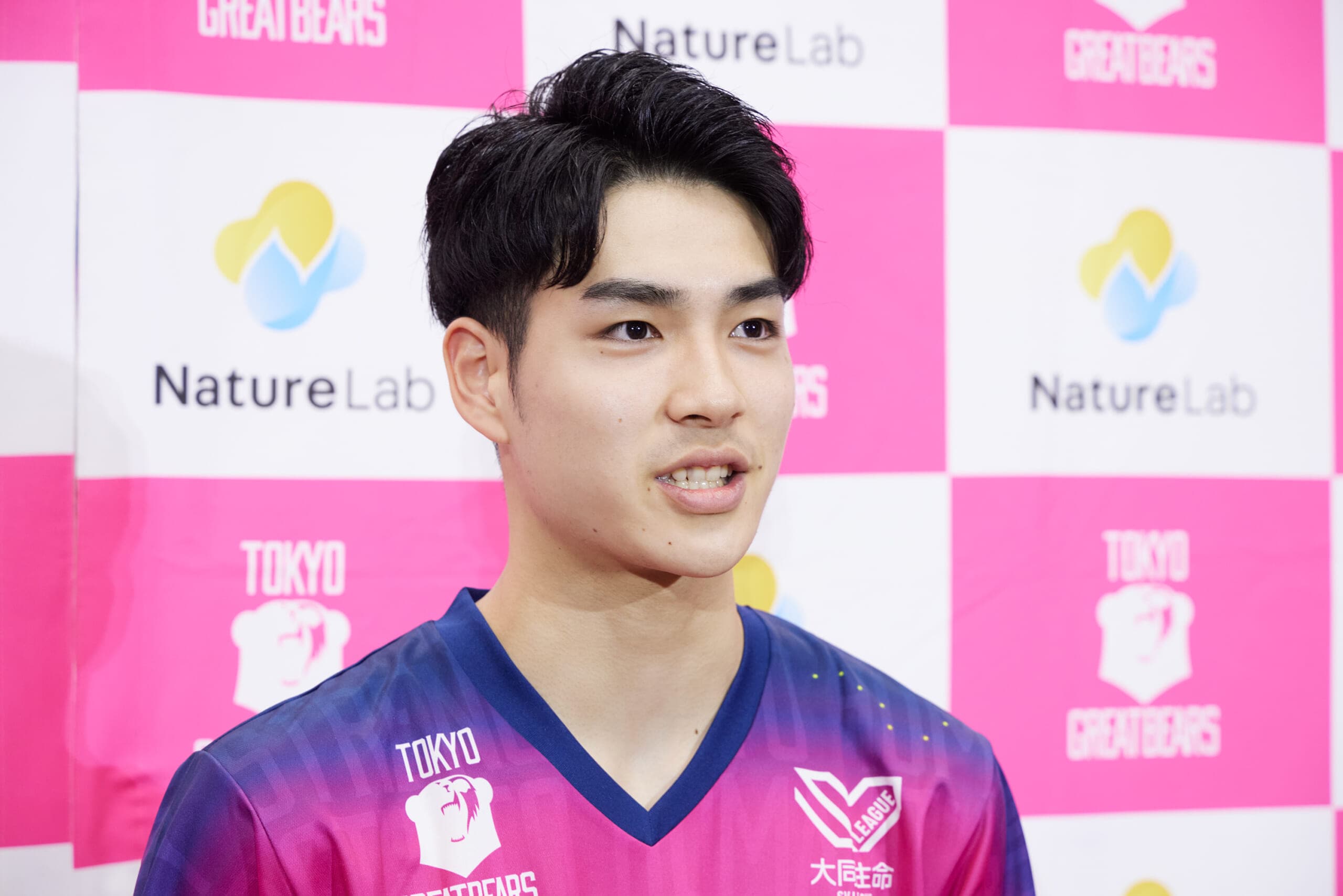 東京グレートベアーズ2025‐2026開幕記者会見　　川野琢磨選手