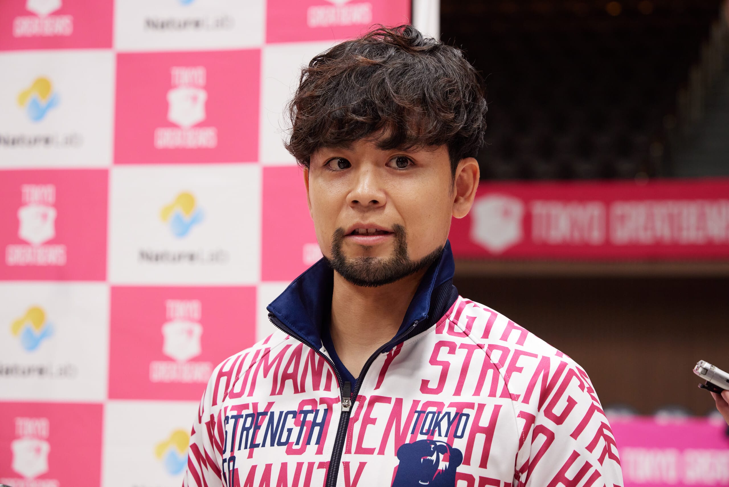 東京グレートベアーズ2025‐2026開幕記者会見　　背番号10主将 古賀太一郎選手