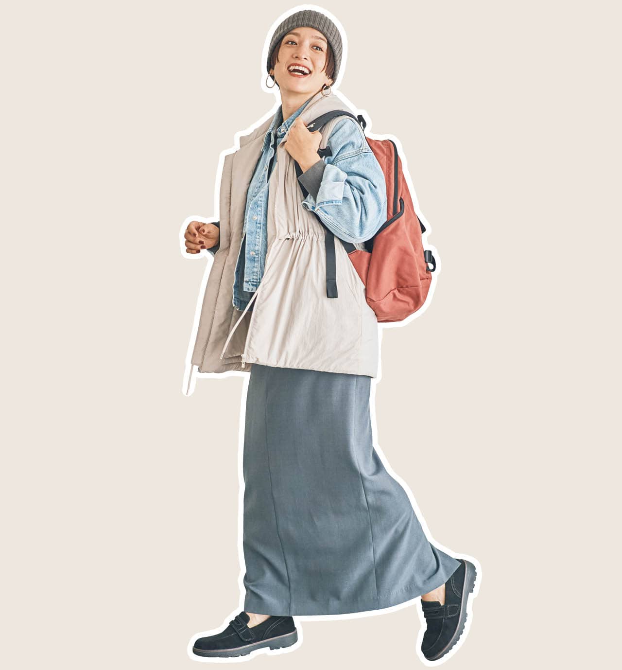 高山 都さんとオーソフィートの黒スエードの新作