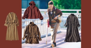 UNIQLOのブリックブラウンに視線集中！【旬色撥水アウター4選】小雨でも子どもと公園へ