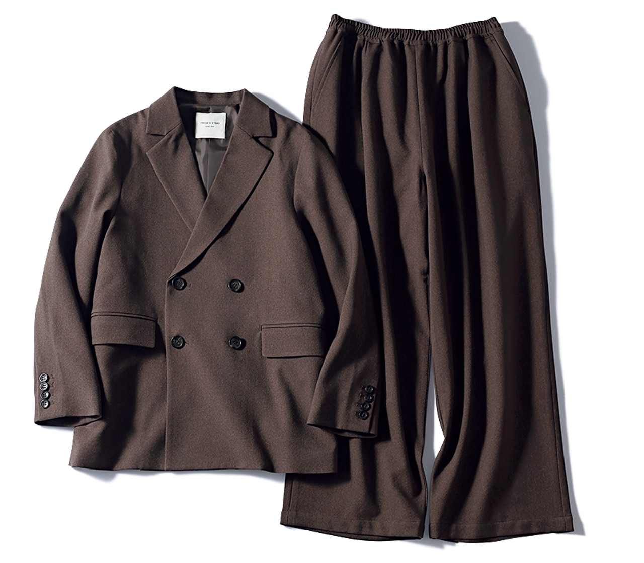 FREAK'S STORE（フリークス ストア）のジャケット￥9999・パンツ（ジレとのセット価格）￥12980