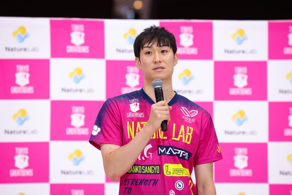 東京グレートベアーズ2025‐2026開幕記者会見　 柳田将洋副主将　インタビュー　