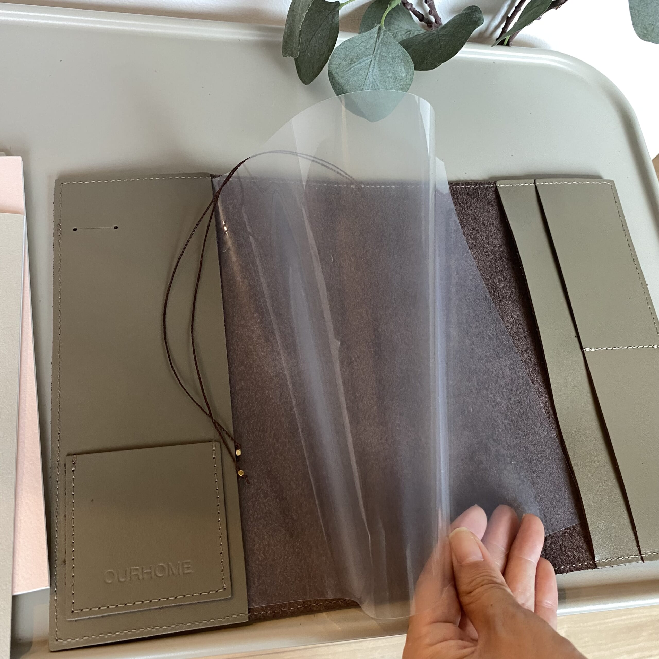 OURHOME手帳カバー　クリアファイル