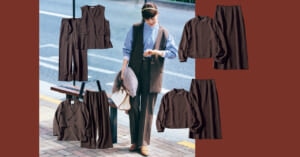 働くママの強い味方【らくちんセットアップ4選】旬色ブラウンなら上品かつ知的！